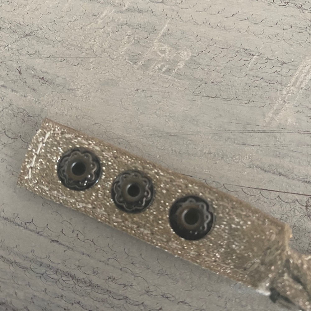 Henri Bendel  Snap Gun Metal Chrystal Bracelet​​​​​​​​​ - Picture 6 of 8